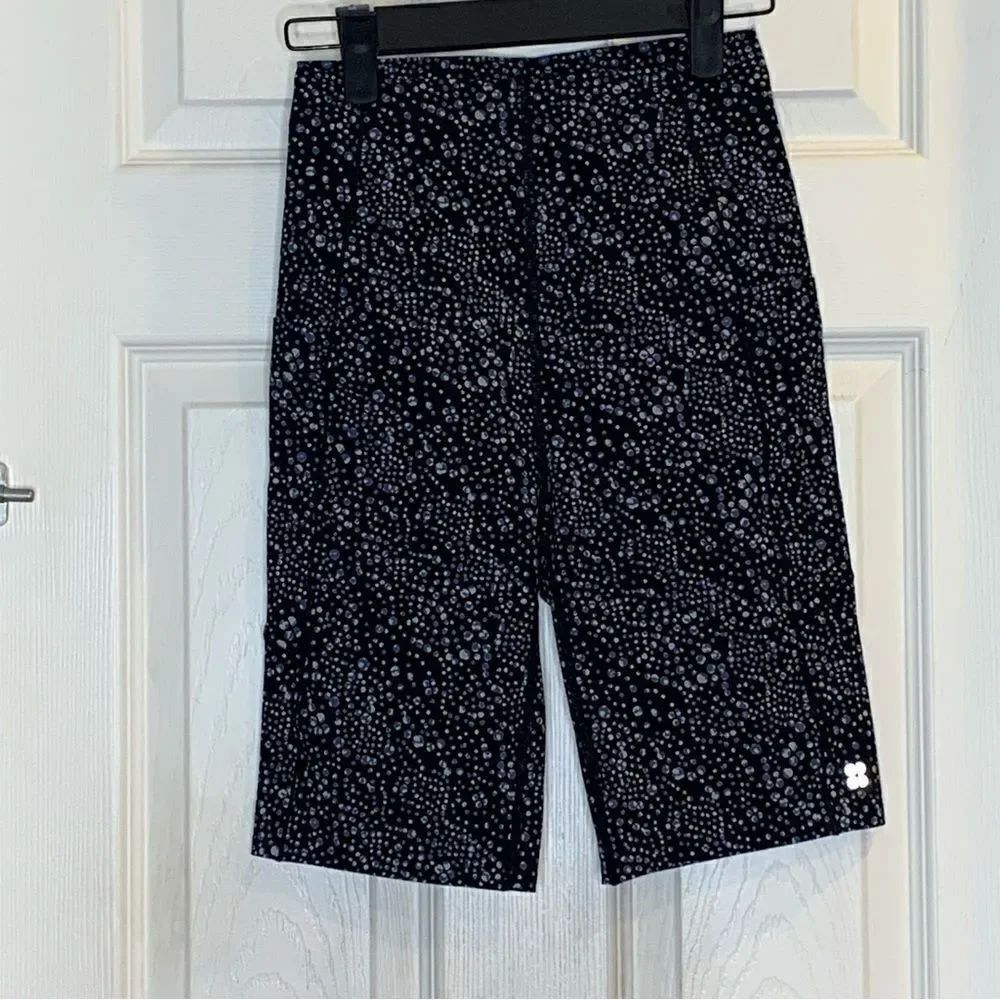 Sweaty Betty Power Bike Shorts 9” Inseam Black/Purple Size XS
